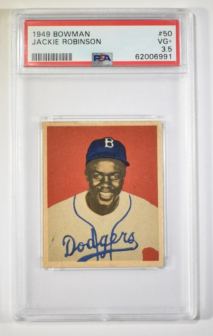 1949 BOWMAN JACKIE ROBINSON #50 PSA VG+ 3.5 (1 of 2)