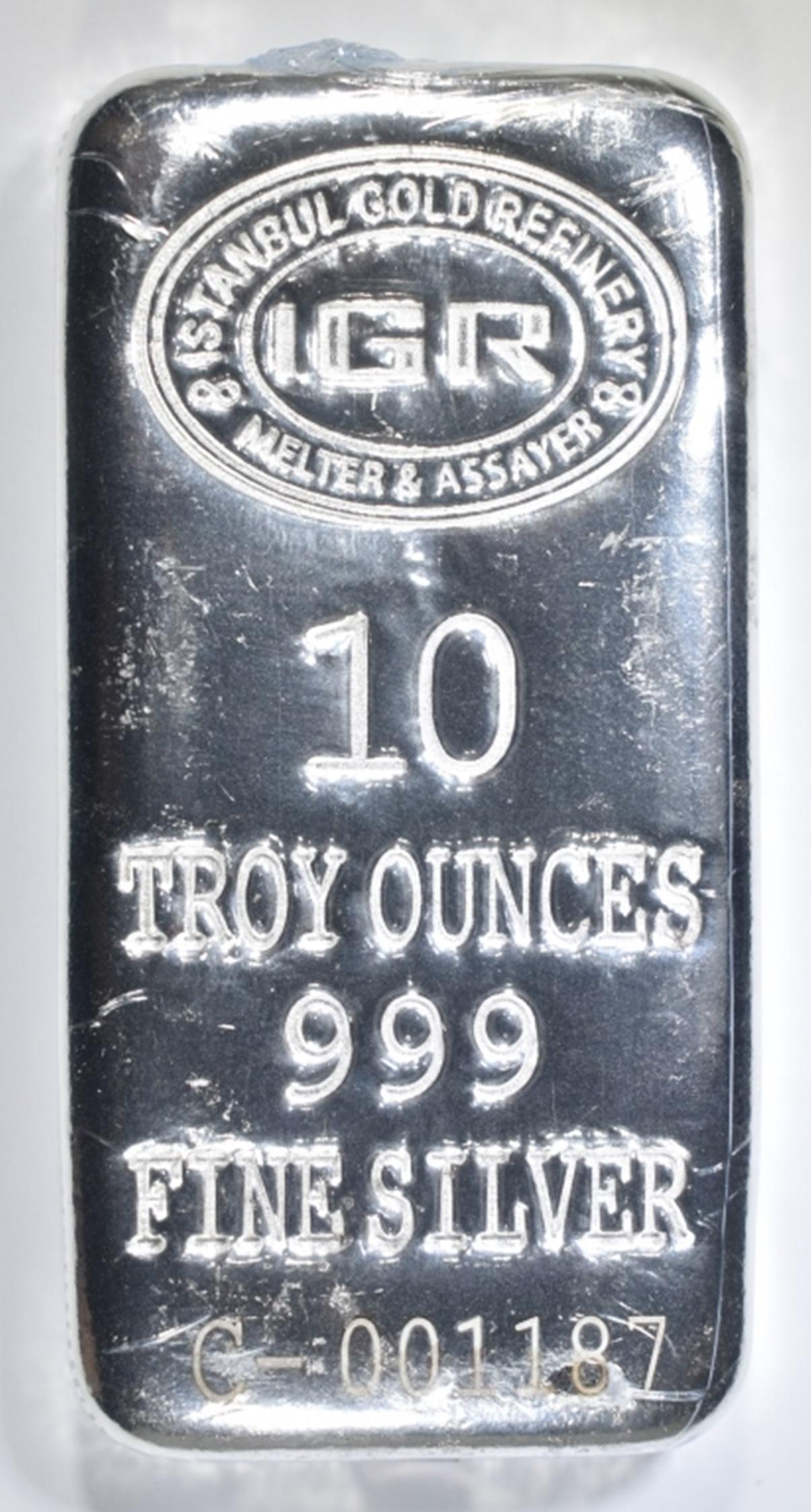 TEN OUNCE .999 SILVER BAR ISTANBUL (1 of 2)