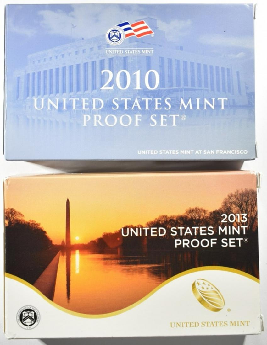 2010 & 2013 U.S. PROOF SETS ORIG PACKAGING (1 of 3)