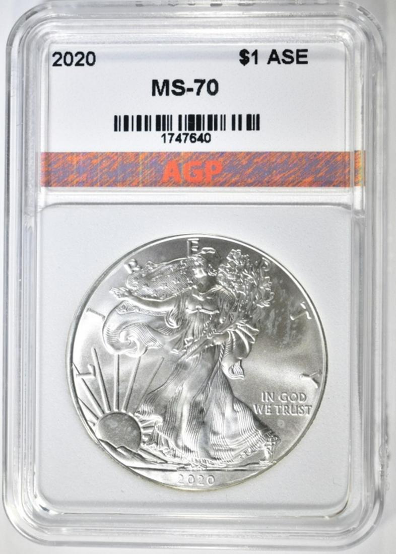 2020 AMERICAN SILVER EAGLE AGP PERFECT GEM BU (1 of 4)