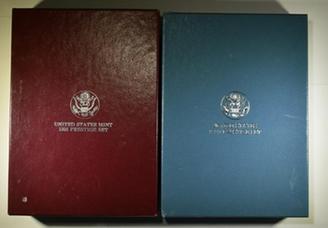 1987 & 88 U.S. PRESTIGE PROOF SETS ORIG PACKAGING (1 of 2)