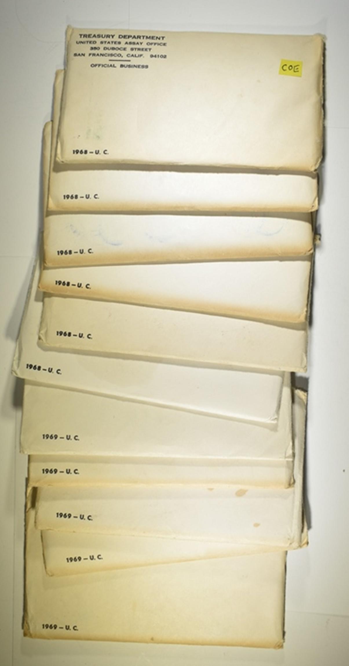 6-1968 & 5-69 U.S. MINT UNC SET LOTS (1 of 1)