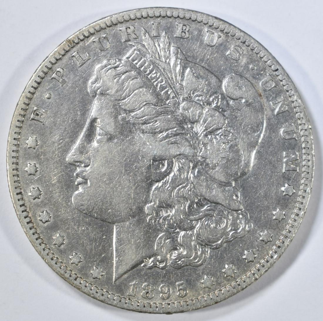 1895-O MORGAN DOLLAR XF: LEADERS IN ON-LINE AUCTIONS ESTIMATE $500 - $600.