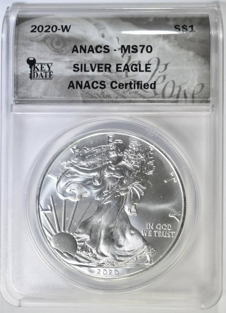 2020 W Silver Eagle Anacs Ms 70