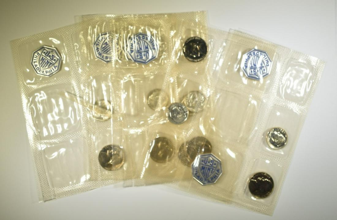 6-1955 US PROOF SETS MISSING CENT, QUARTER, & HALF (1 of 1)