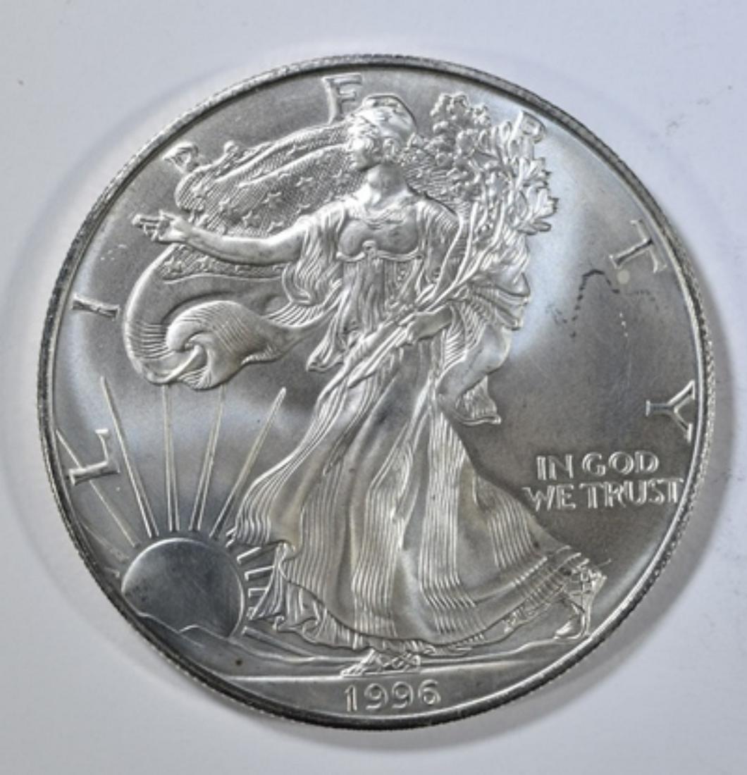 BU 1996 AMERICAN SILVER EAGLE BETTER DATE (1 of 2)