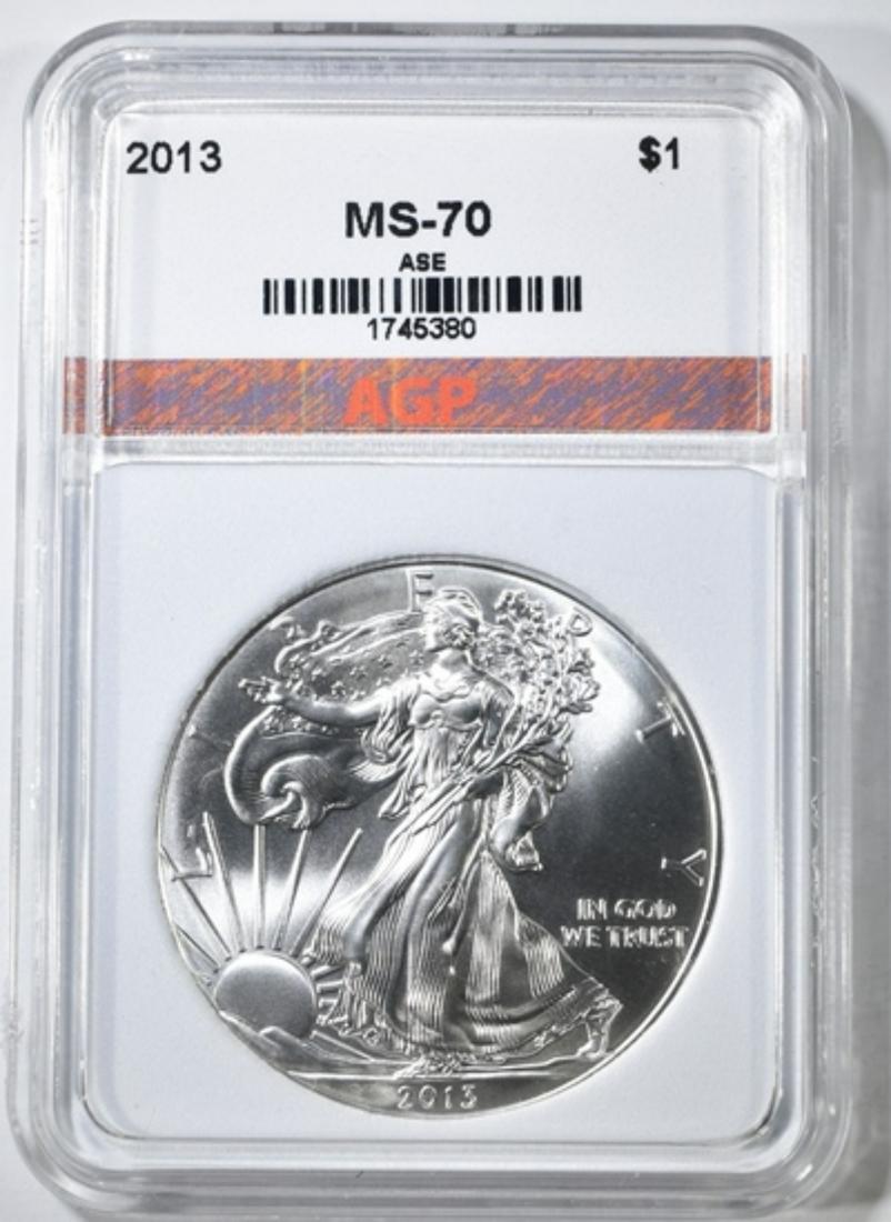 2013 SILVER EAGLE AGP PERFECT GEM BU (1 of 4)