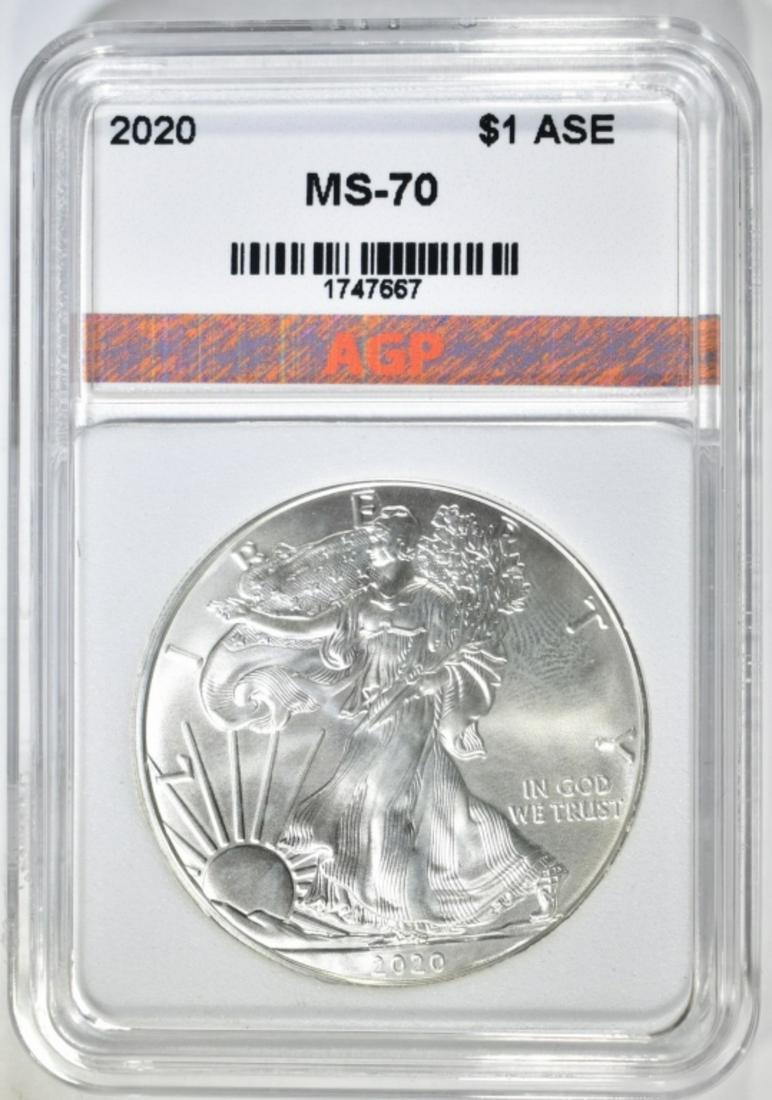2020 AMERICAN SILVER EAGLE AGP PERFECT GEM BU (1 of 4)