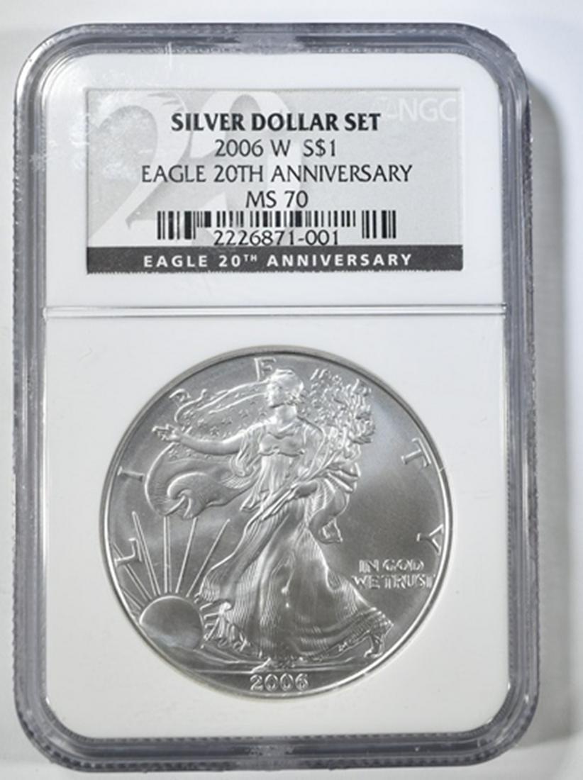 2006-W AMERICAN SILVER EAGLE  NGC MS-70 (1 of 4)