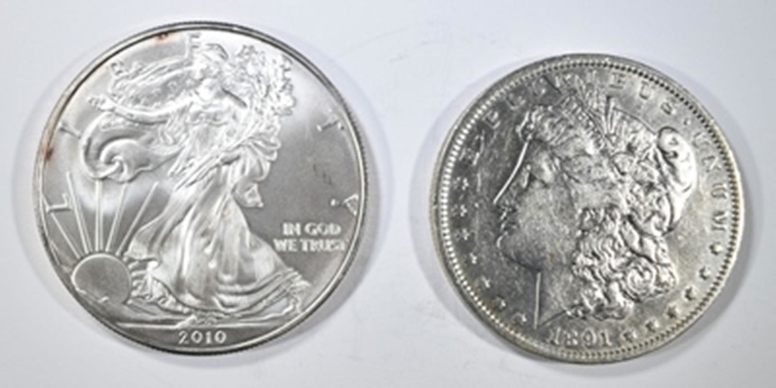 LOT OF 2 SILVER DOLLARS: (1 of 2)