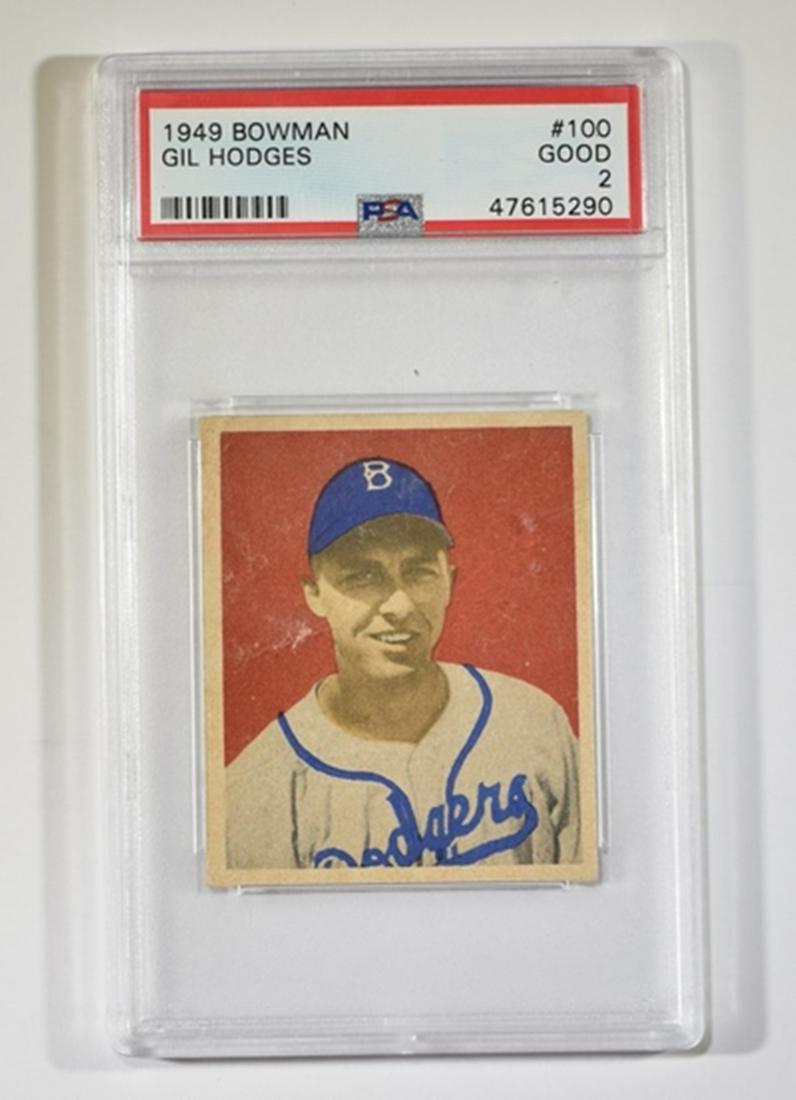 1949 BOWMAN GIL HODGES  #100 PSA GOOD 2 (1 of 2)