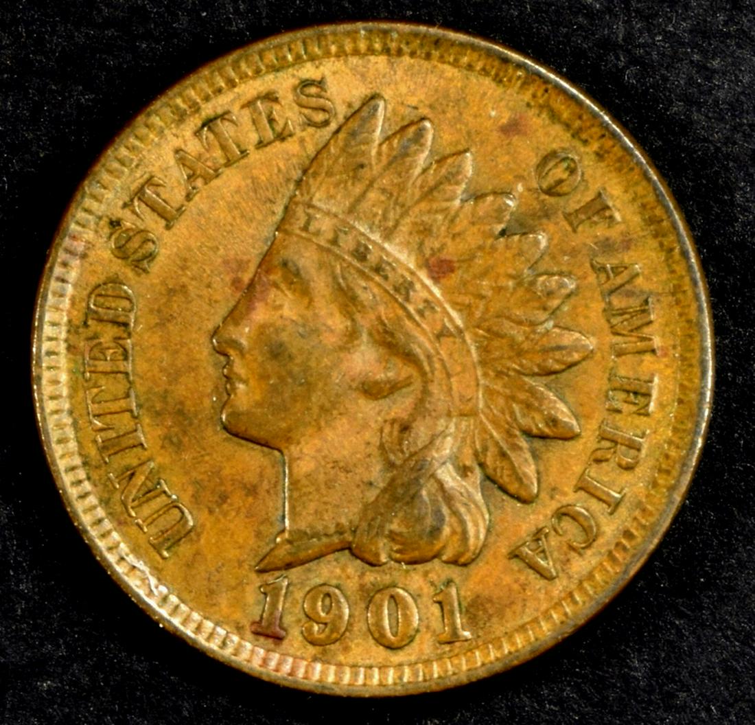 1901 INDIAN HEAD CENT CH BU BN (1 of 2)