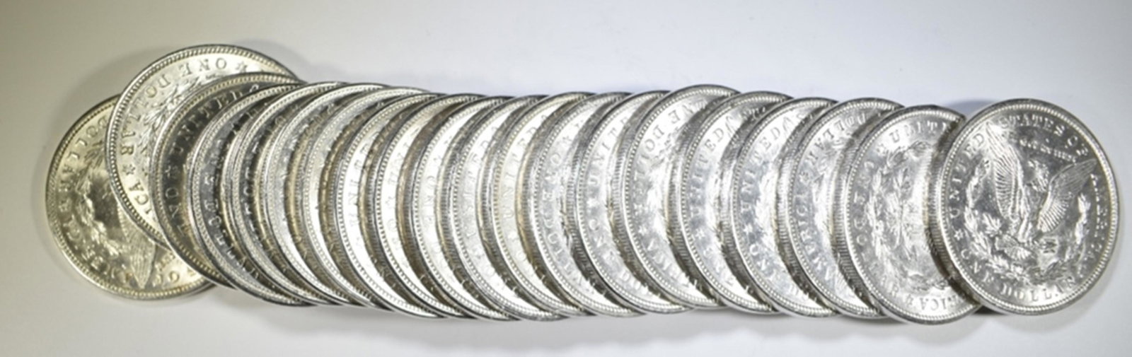 (1) 1921, (19) 1921-D MORGAN DOLLARS BU (1 of 2)