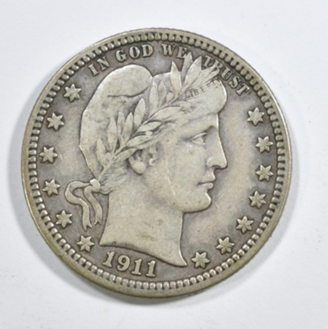 1911 BARBER QUARTER  ORIG XF/AU (1 of 2)