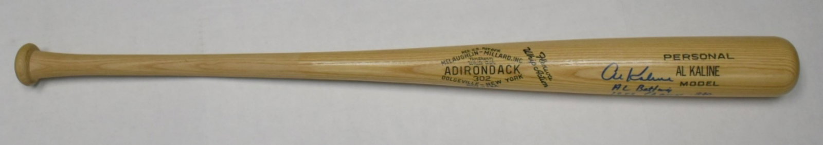 1955 AL KALINE AUTOGRAPHED BAT (1 of 4)