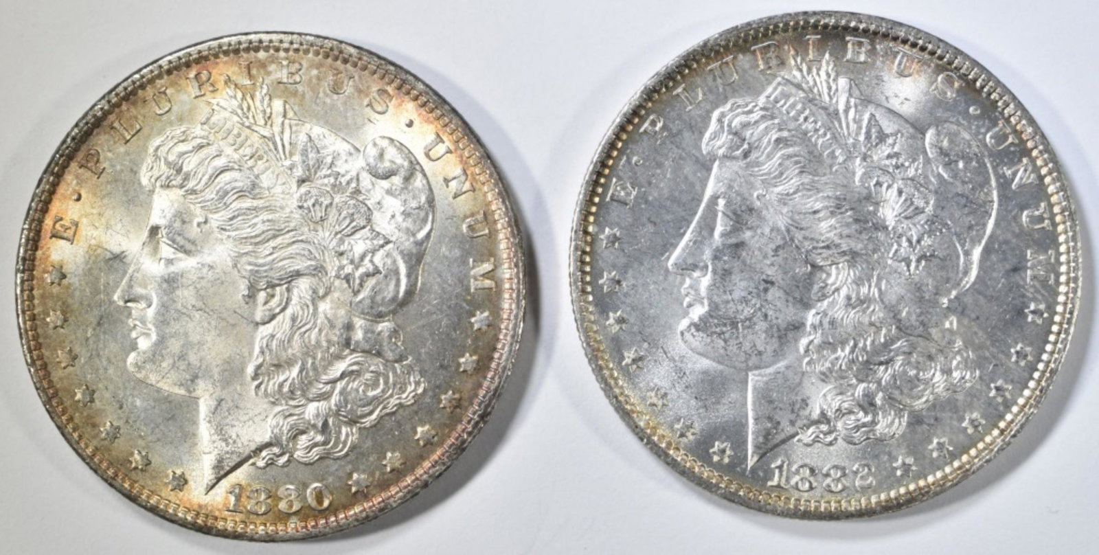 1880 & 82-O MORGAN DOLLARS BU (1 of 2)
