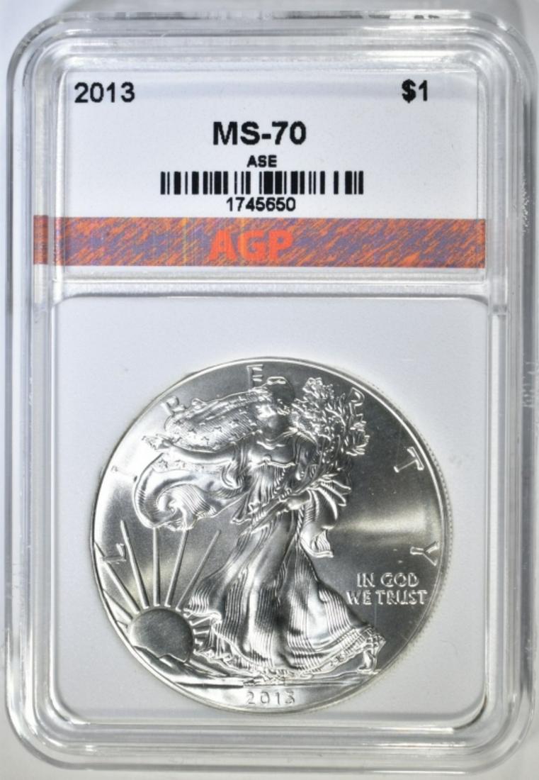 2013 SILVER EAGLE AGP PERFECT GEM BU (1 of 4)