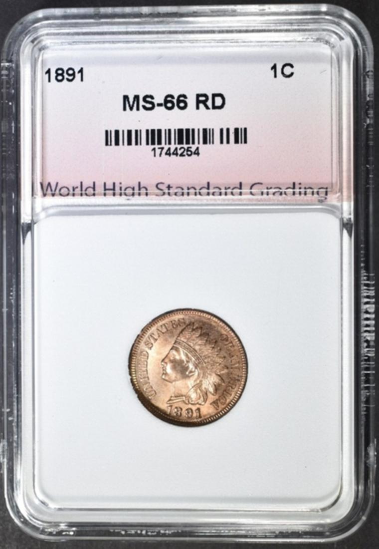 1891 INDIAN HEAD CENT WHSG SUPERB GEM BU (1 of 4)