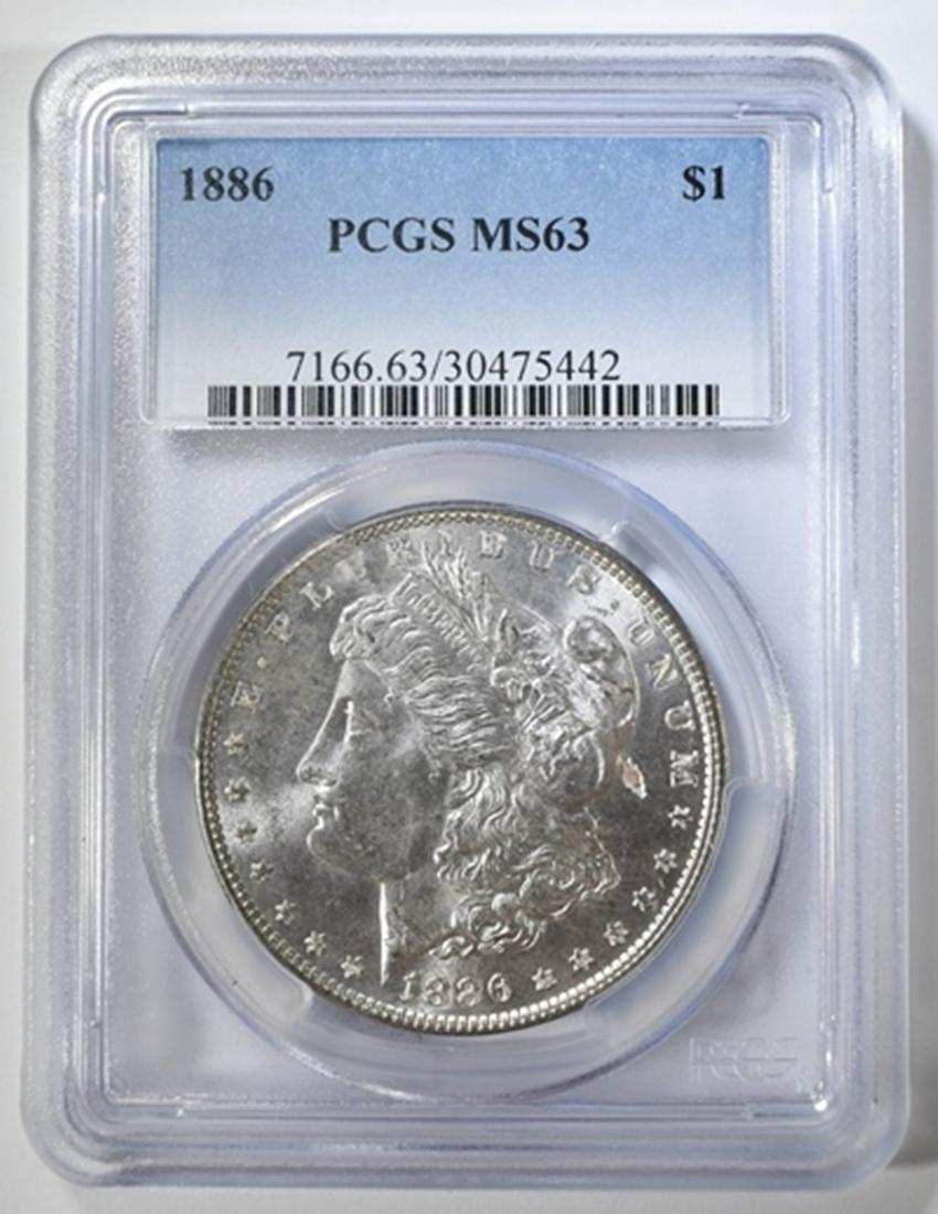 1886 MORGAN DOLLAR PCGS MS-63 (1 of 4)