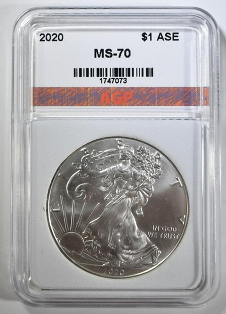 2020 AMERICAN SILVER EAGLE AGP PERFECT GEM BU (1 of 4)