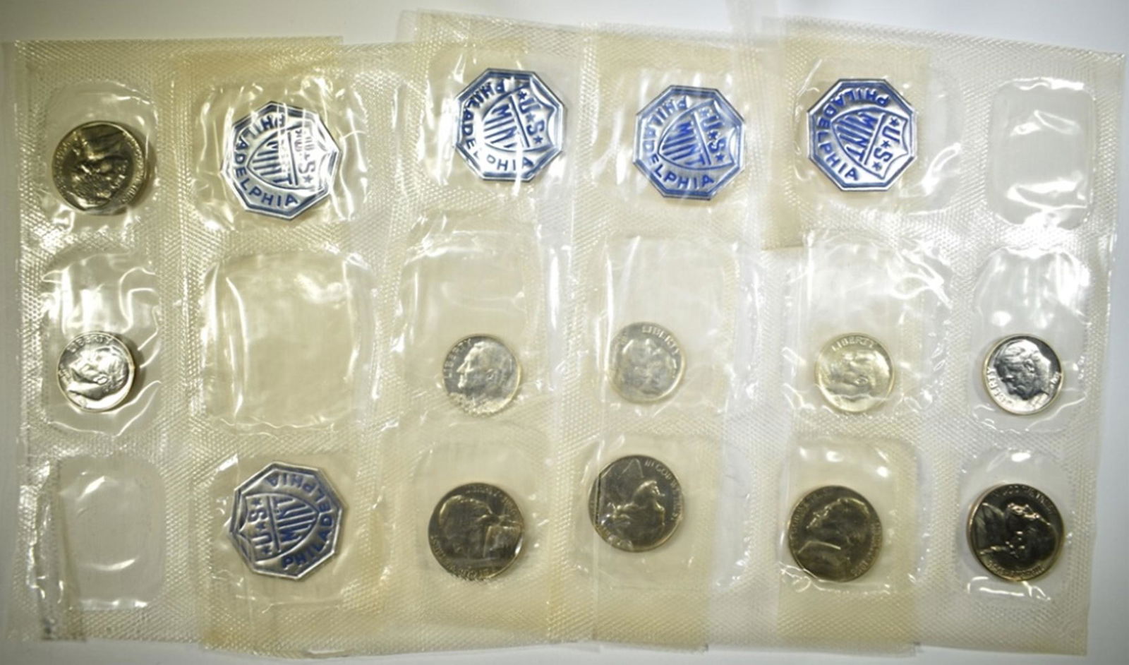 5-1956 U.S. PROOF SETS LESS HALF, QUARTER & CENT (1 of 1)