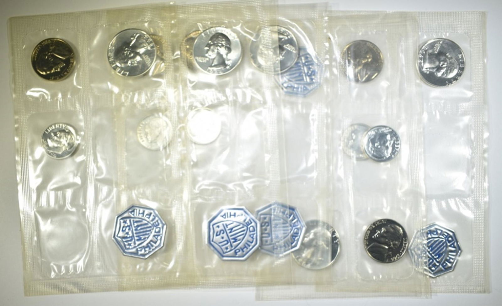 5-1964 U.S. PROOF SETS LESS CENTS & HALF DOLLARS (1 of 1)