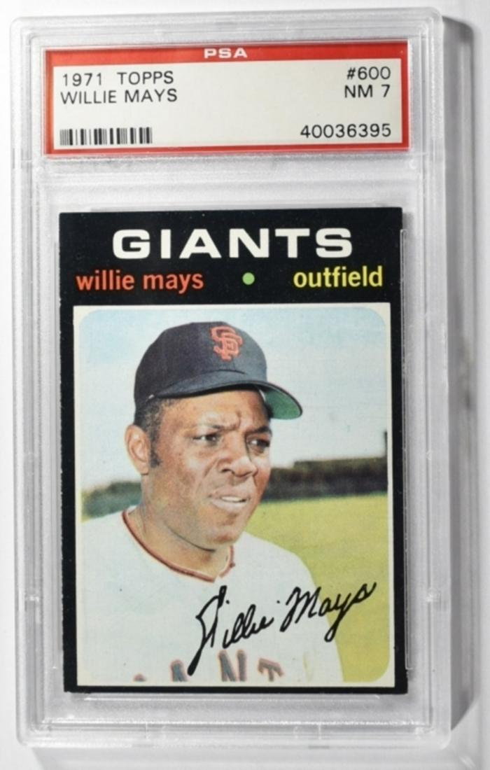 1971 TOPPS WILLIE MAYS PSA NM7 (1 of 2)