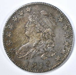 1818 BUST QUARTER  CH BU