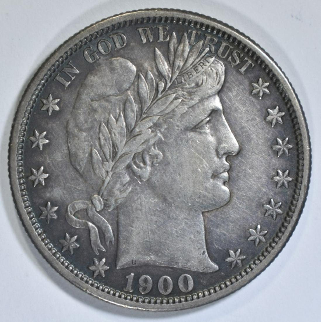 1900-S BARBER HALF DOLLAR  XF/AU (1 of 2)