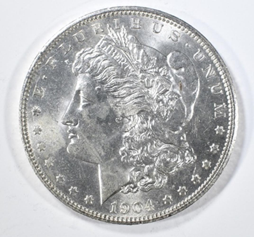 1904-O MORGAN DOLLAR  GEM BU (1 of 2)