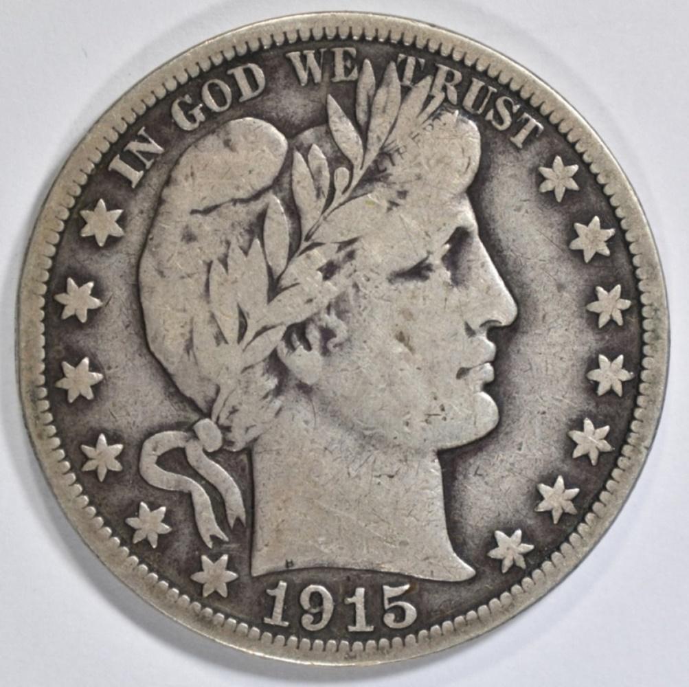 1915 BARBER HALF DOLLAR FINE (1 of 2)