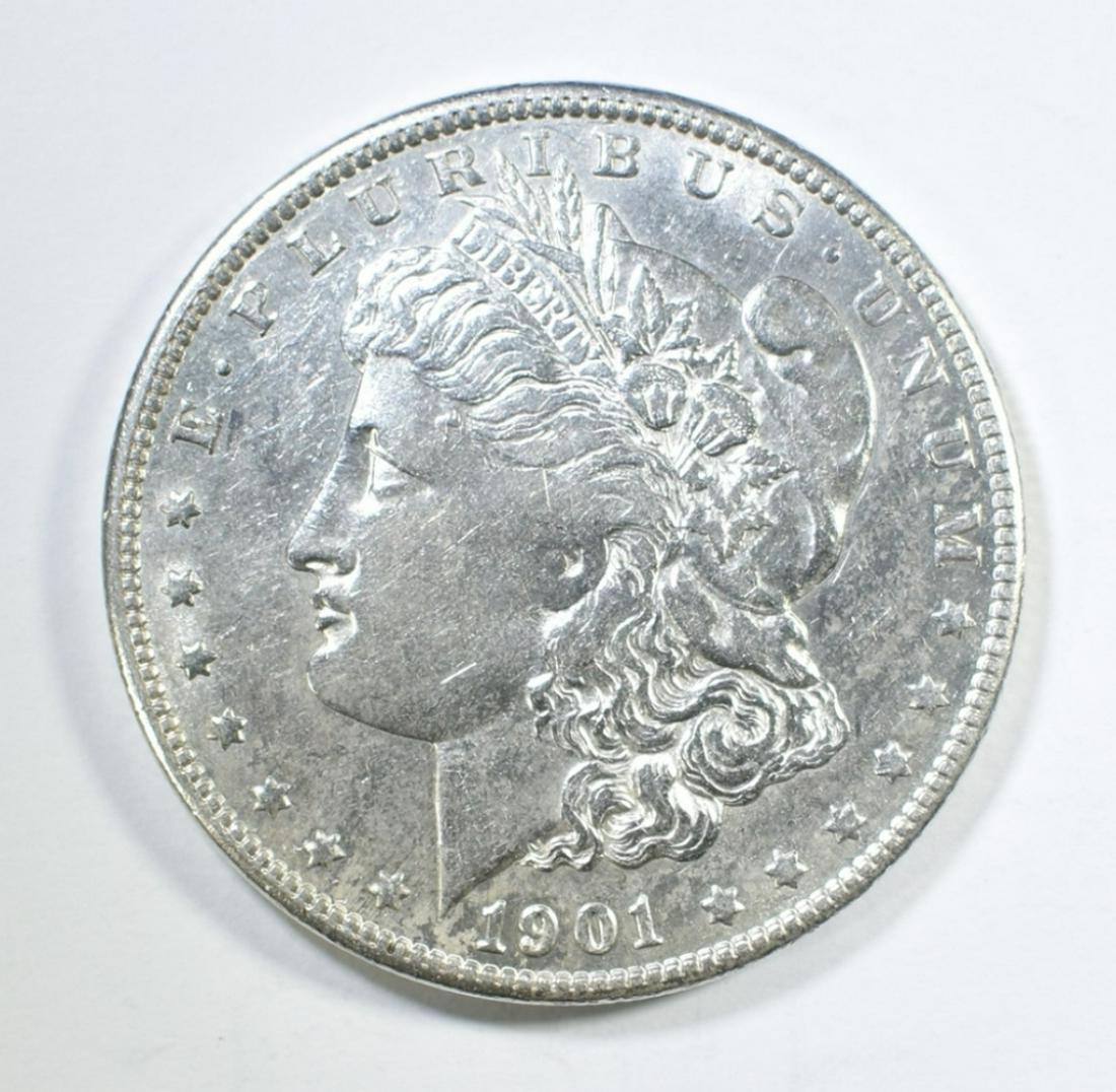 1901-S MORGAN DOLLAR AU BU (1 of 2)