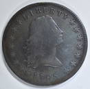 1795 FLOWING HAIR DOLLAR  FINE