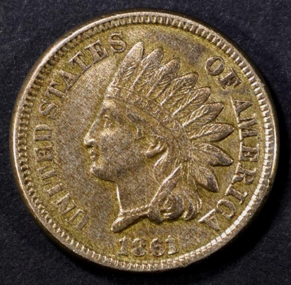 1861 INDIAN CENT XF (1 of 2)