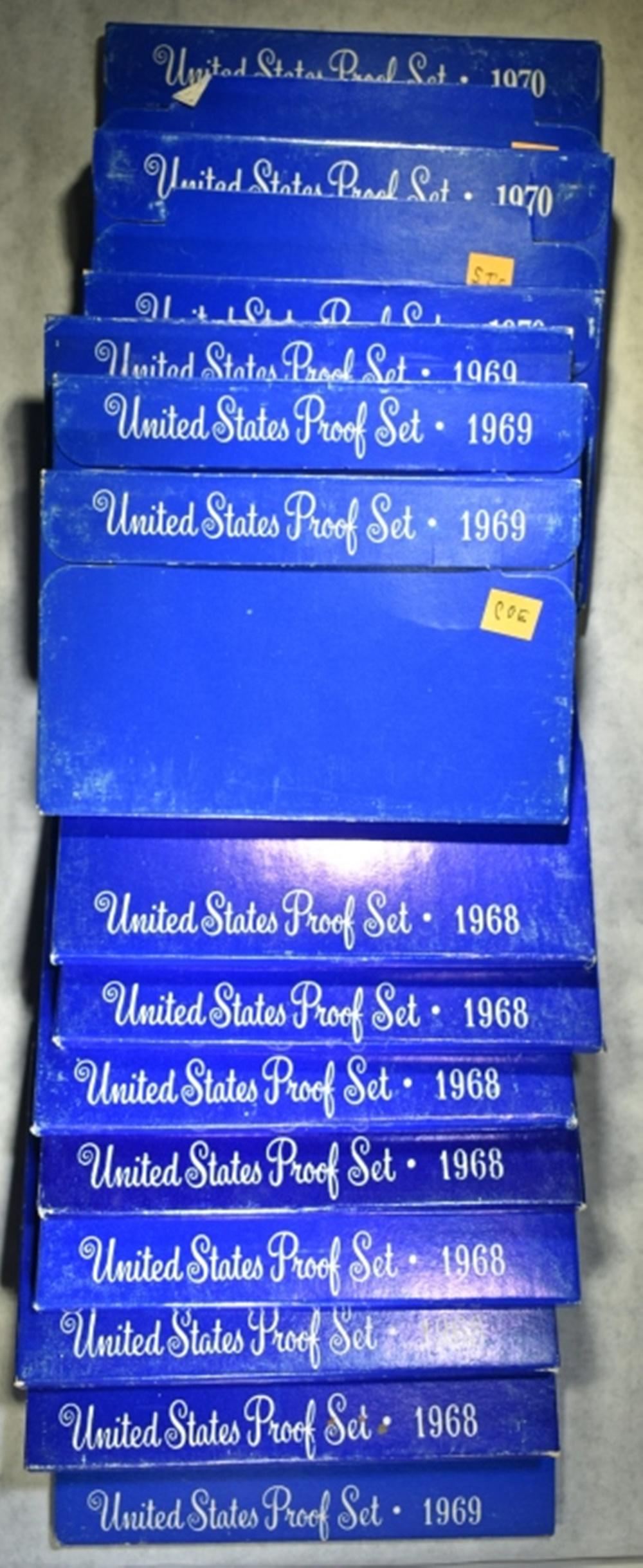 7-1968, 4-69 & 3-70 U.S. PROOF SETS ORIG PACKAGING (1 of 3)