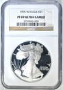 1995-W SILVER EAGLE NGC PF-69 ULTRA CAMEO