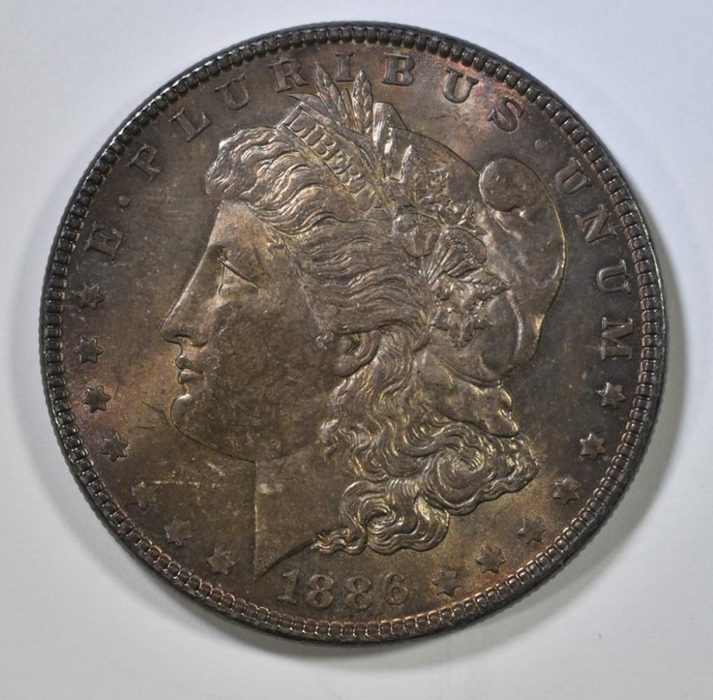 1886 MORGAN DOLLAR CH GEM  BU (1 of 2)