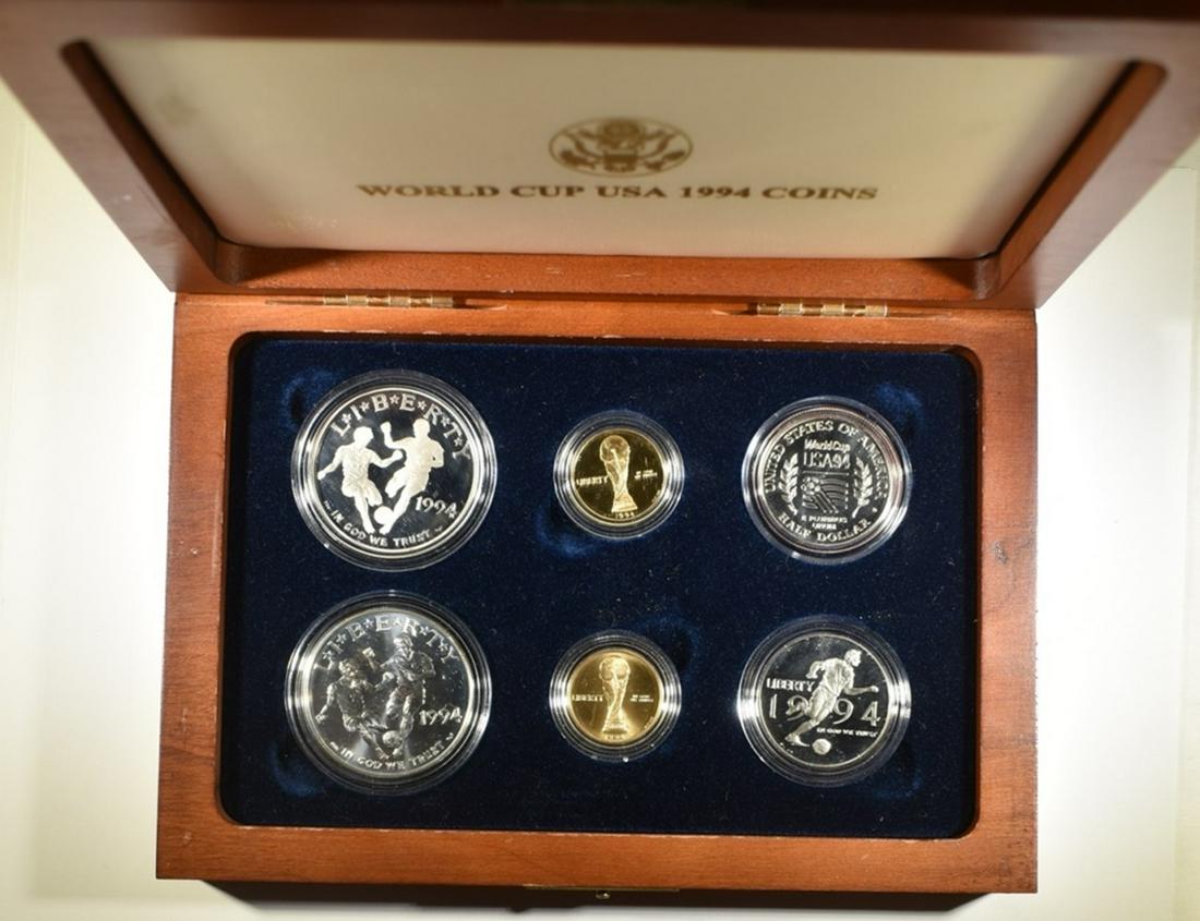1994 6pcs WORLD CUP SOCCER U.S. COMMEM SET (1 of 3)