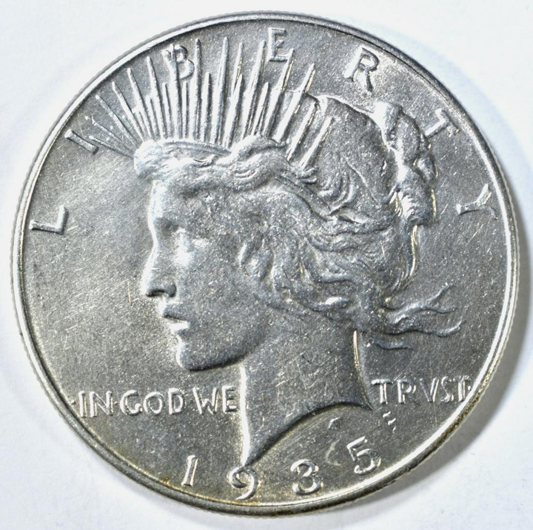 1935 PEACE DOLLAR CH AU (1 of 2)