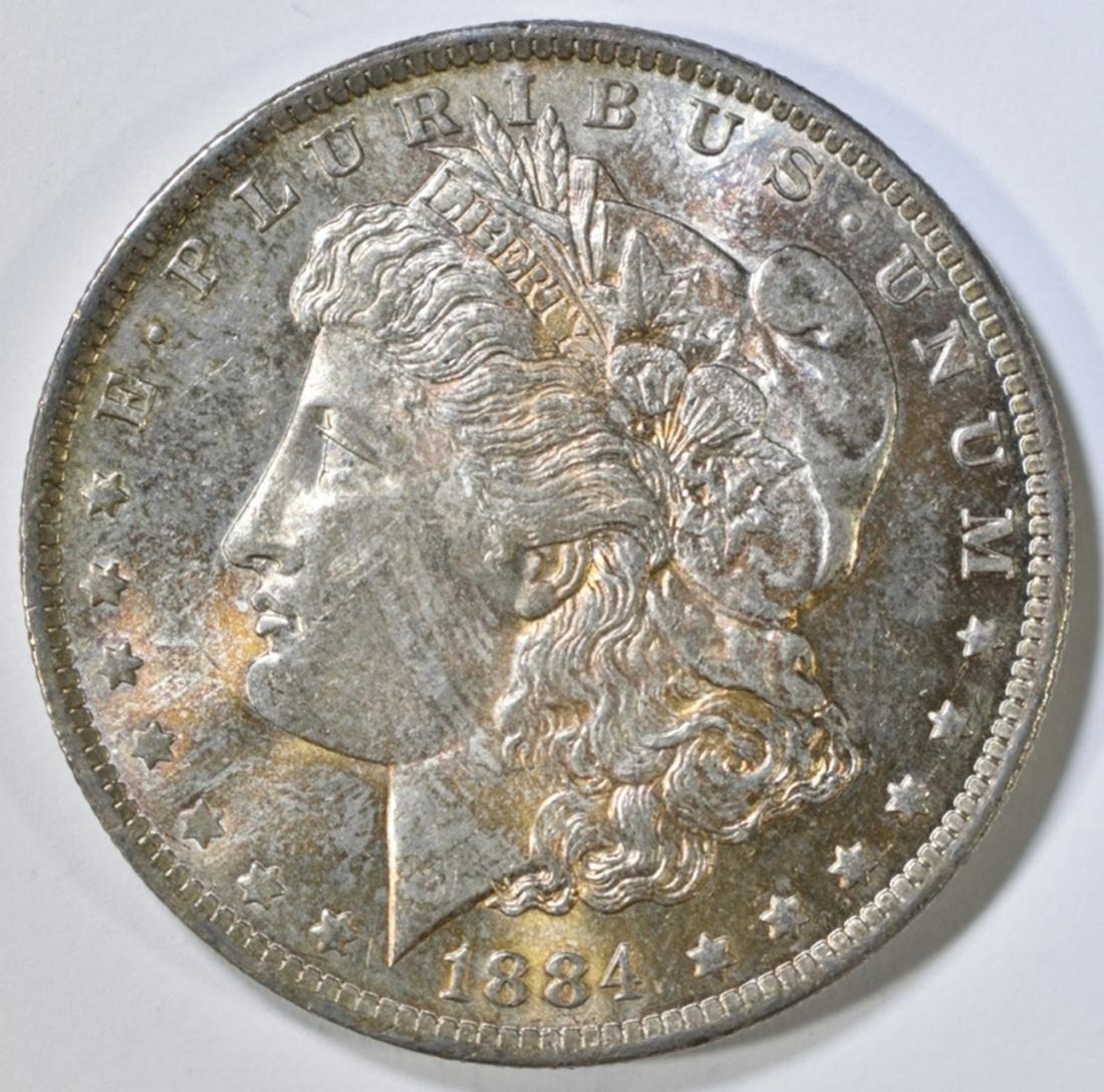 1884-O MORGAN DOLLAR  CH BU COLOR (1 of 2)