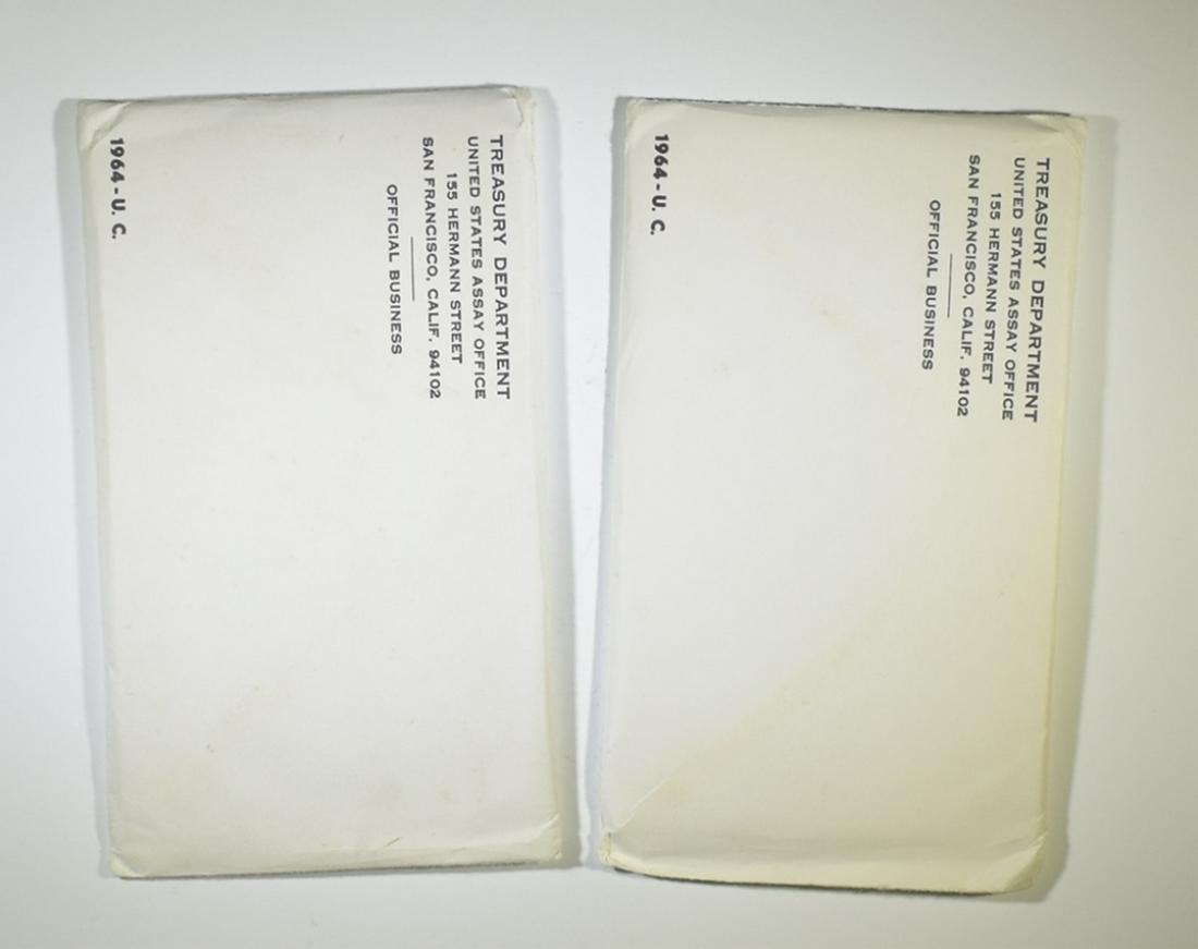 2-SEALED 1964 U.S. MINT UNC SETS (1 of 1)