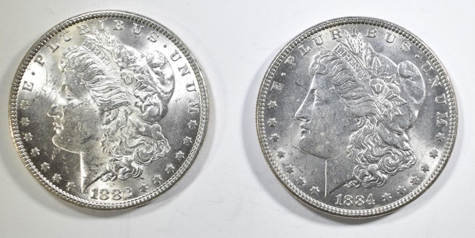1882 & 1884 MORGAN DOLLARS CH BU (1 of 2)