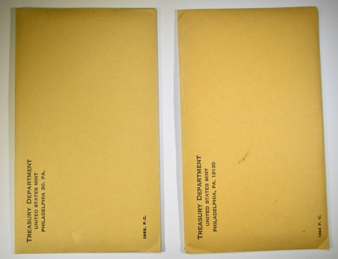1963 & 1964 SEALED U.S. MINT PROOF SETS (1 of 1)