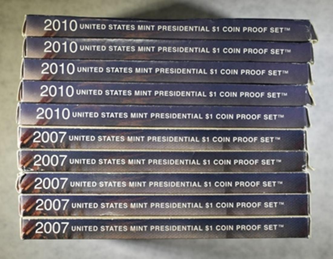 5-2007 & 5-2010 U.S. PRESIDENTIAL  PROOF SETS (1 of 2)