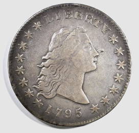 1795 FLOWING HAIR DOLLAR XF