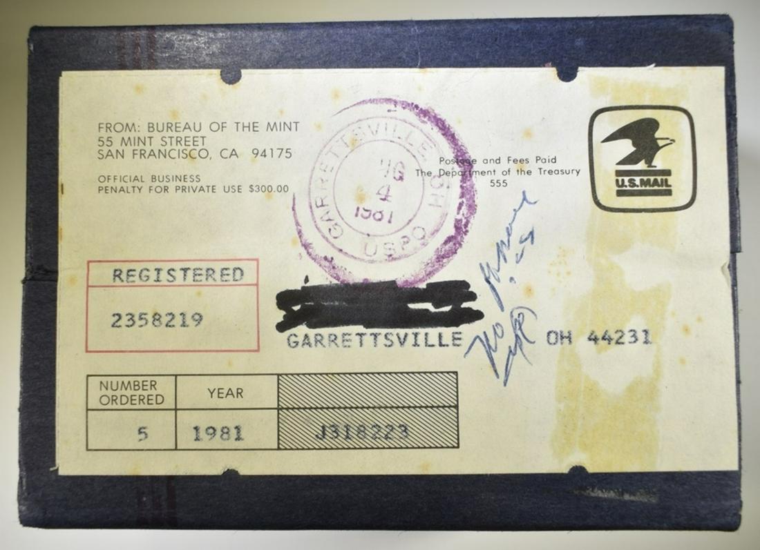 1981 PROOF SET SEALED/ UNOPENED BOX OF 5 (1 of 1)