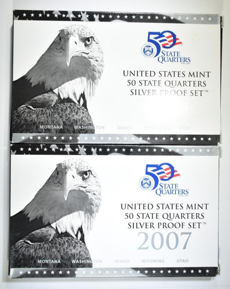 2-2007 U.S. SILVER STATE QUARTER PROOF SETS (1 of 3)