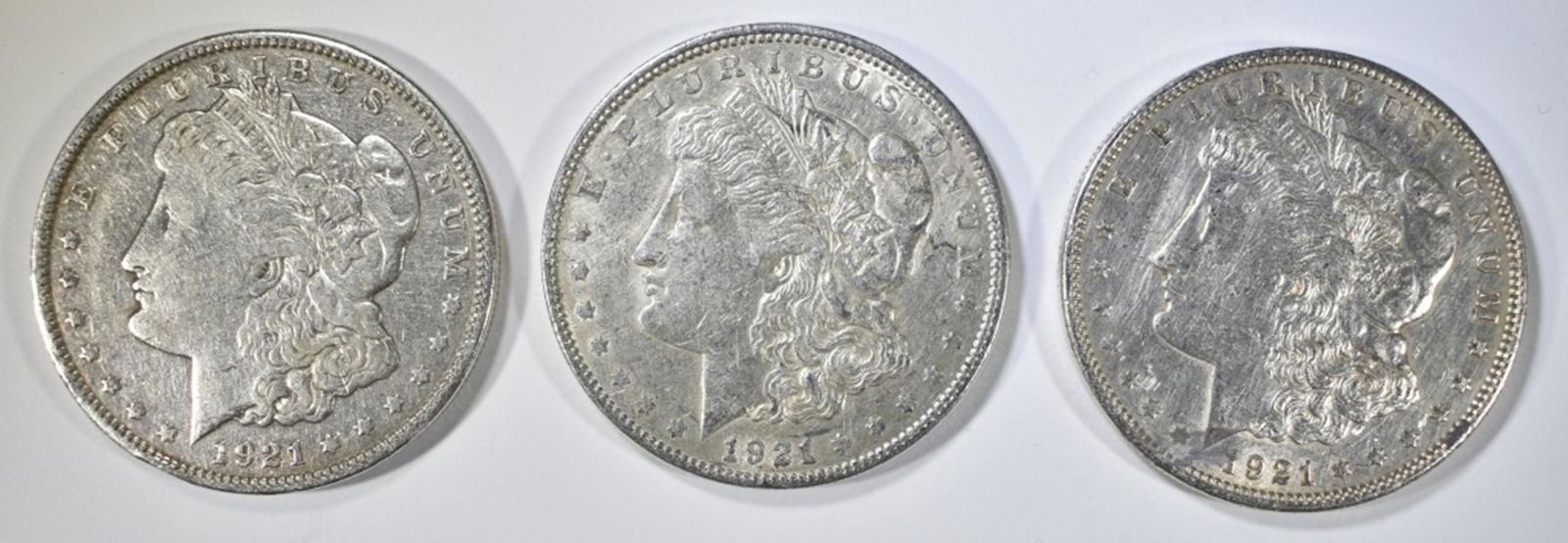 (3) 1921 MORGAN DOLLARS (1 of 2)