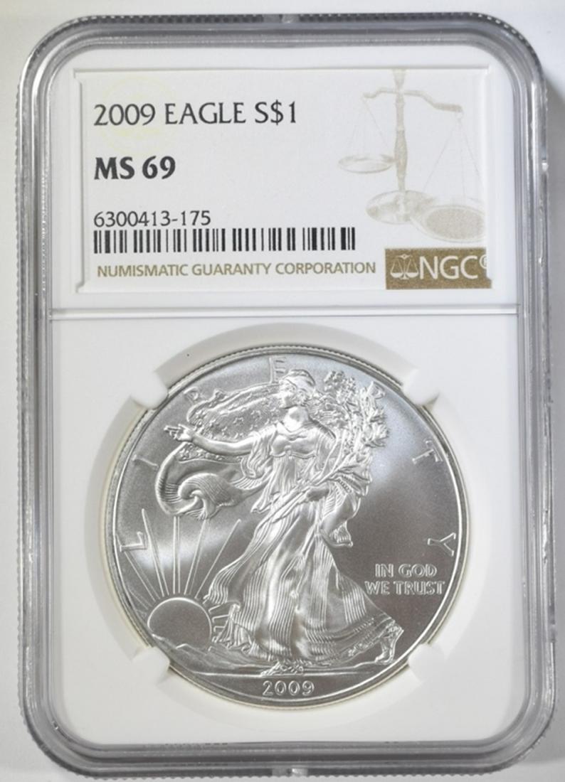 2009 AMERICAN SILVER EAGLE NGC MS-69 (1 of 4)