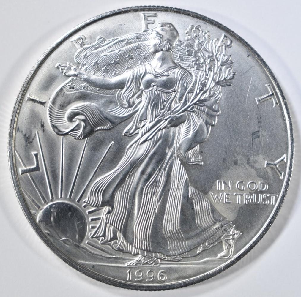 BU 1996 AMERICAN SILVER EAGLE BETTER DATE (1 of 2)